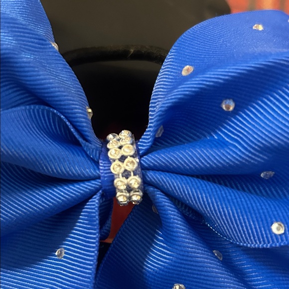 Blue Rhinestone Bow Hair Accessory - Picture 3 of 4